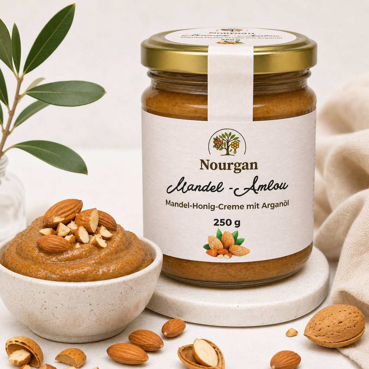 NOURGAN Mandel-Amlou im Glas, 250 g