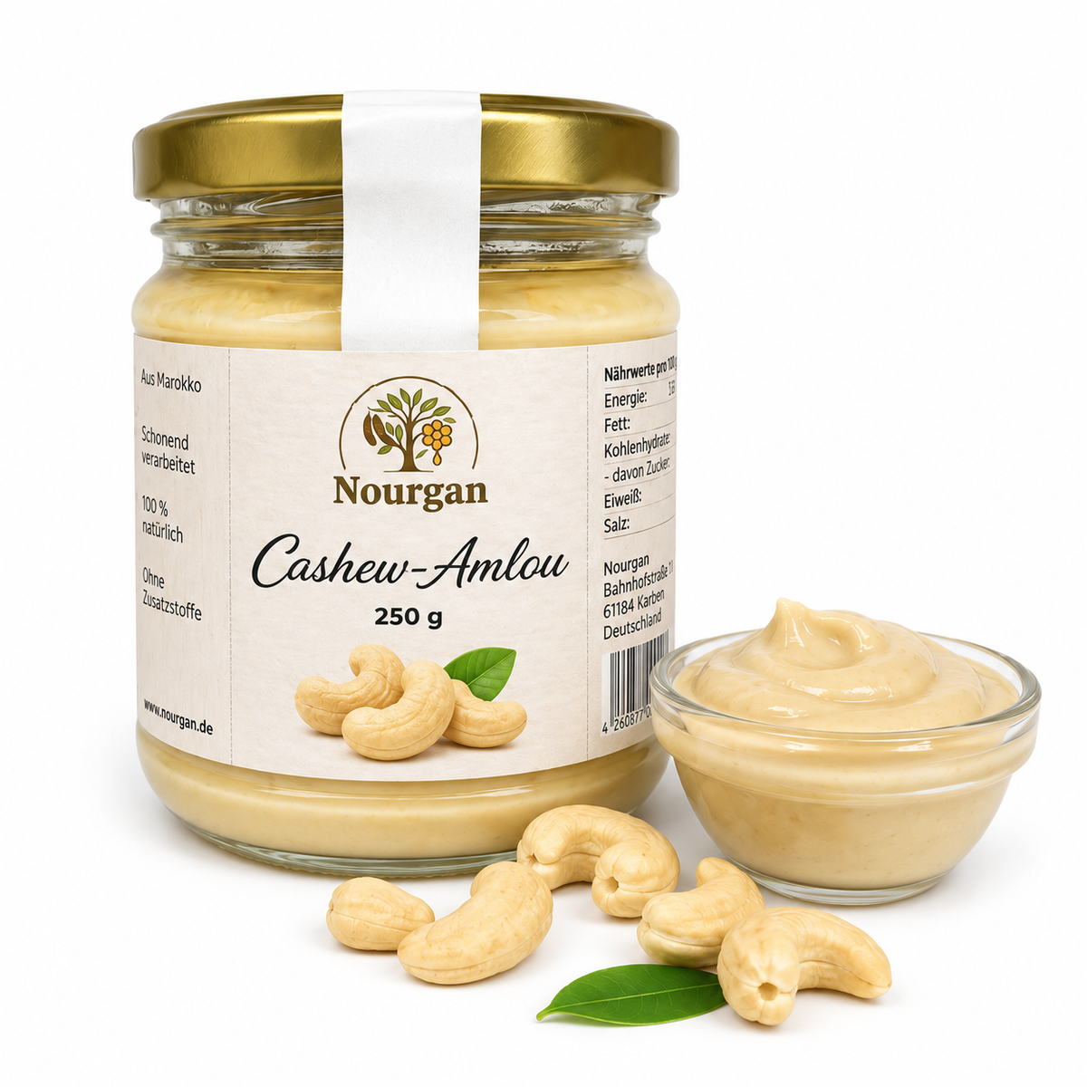 Cashew Amlou - Honig-Creme mit Arganöl & Cashews