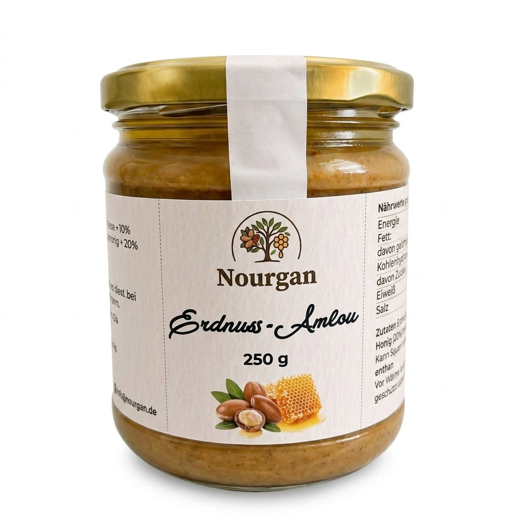 NOURGAN Erdnuss-Amlou im Glas, 250 g