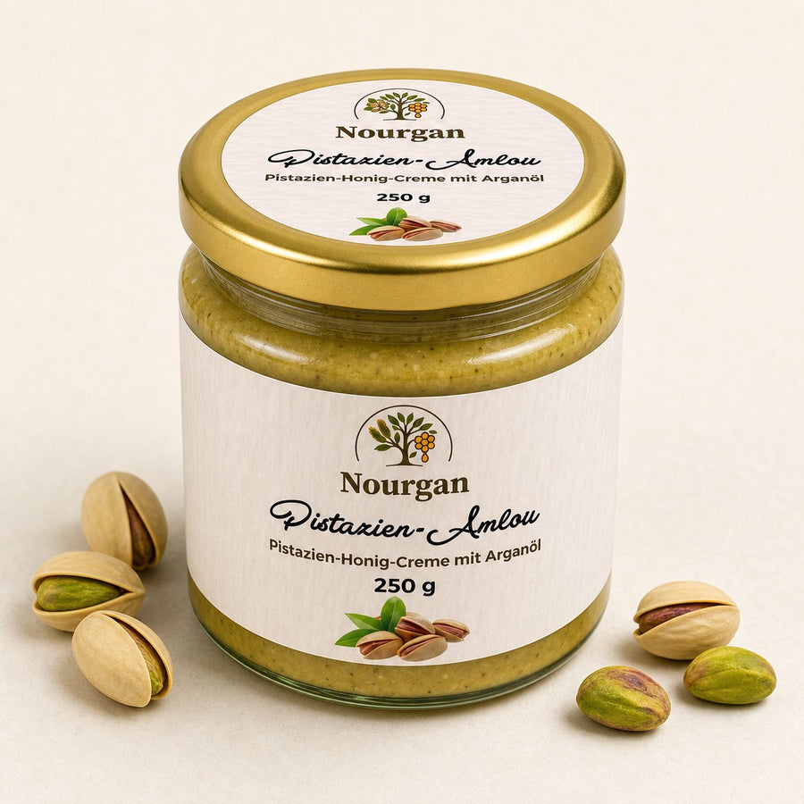 NOURGAN Pistazien-Amlou im Glas, 250 g
